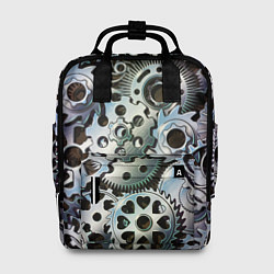 Рюкзак женский Стимпанк шестеренки Steampunk, цвет: 3D-принт