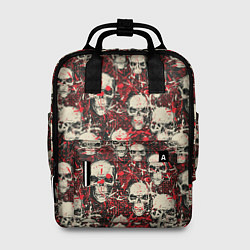 Рюкзак женский Кровавые Черепа Skulls, цвет: 3D-принт