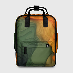 Рюкзак женский Зеленые дюны, цвет: 3D-принт