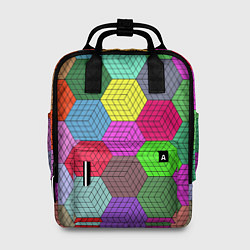 Рюкзак женский Геометрический узор Pattern, цвет: 3D-принт