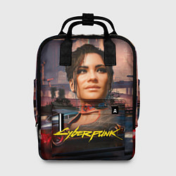 Рюкзак женский Panam Панам Cyberpunk 2077 портрет, цвет: 3D-принт