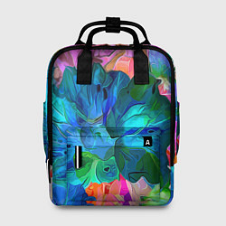 Рюкзак женский Красочный цветочный паттерн, цвет: 3D-принт