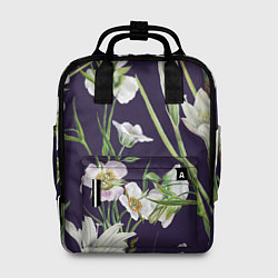 Женский рюкзак Цветы Белые