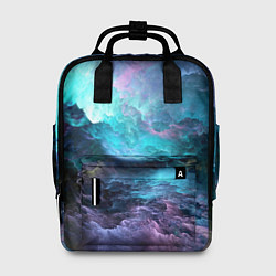 Рюкзак женский Разноцветные тучи, цвет: 3D-принт