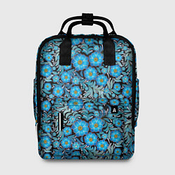 Женский рюкзак Поле синих цветов