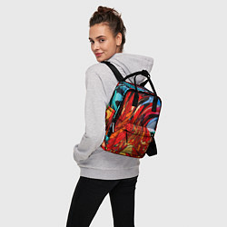 Рюкзак женский Abstract color pattern Fashion 2022, цвет: 3D-принт — фото 2