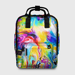 Рюкзак женский Неоновые всплески красок Лето Neon splashes of col, цвет: 3D-принт