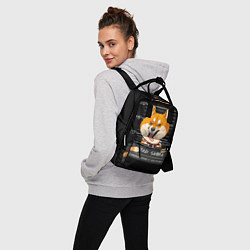 Рюкзак женский Злая сиба-ину, цвет: 3D-принт — фото 2