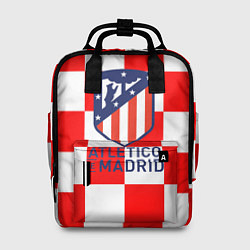 Рюкзак женский Atletico madrid кубики, цвет: 3D-принт