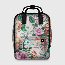 Рюкзак женский Color floral pattern Expressionism Summer, цвет: 3D-принт