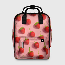 Рюкзак женский Strawberry Pattern, цвет: 3D-принт