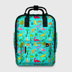 Рюкзак женский PREHISTORIC ANIMALS, цвет: 3D-принт