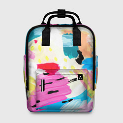 Рюкзак женский Всплески красок Лето, цвет: 3D-принт