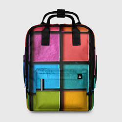 Женский рюкзак Абстрактный набор красок-паттернов