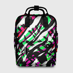 Рюкзак женский Разноцветная Зебра, цвет: 3D-принт