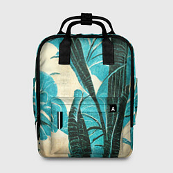 Рюкзак женский Винтажный папоротник, цвет: 3D-принт