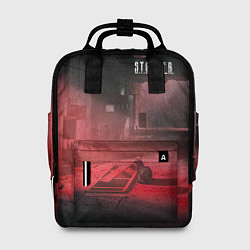 Рюкзак женский STALKER Кот Смотрит В Окно Во Время Выброса, цвет: 3D-принт