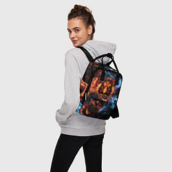 Рюкзак женский Огонь и вода - лев, цвет: 3D-принт — фото 2