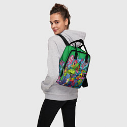 Рюкзак женский Кислотный рисунок, цвет: 3D-принт — фото 2