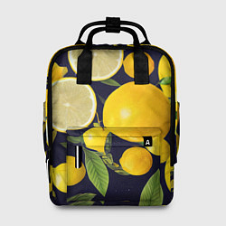 Рюкзак женский Лимонные дольки, цвет: 3D-принт