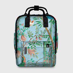 Рюкзак женский Райский сад в стиле gucci, цвет: 3D-принт