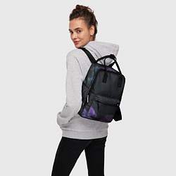 Рюкзак женский Неоновые космические тропики, цвет: 3D-принт — фото 2