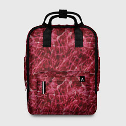 Рюкзак женский Красный лёд - текстура, цвет: 3D-принт