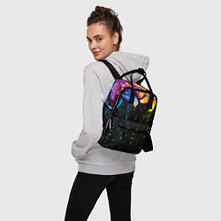 Рюкзак женский Цветные лилии, цвет: 3D-принт — фото 2
