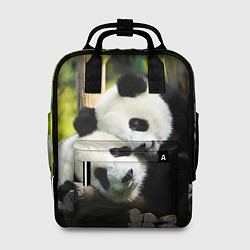 Рюкзак женский Влюблённые панды, цвет: 3D-принт