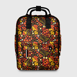 Рюкзак женский Осенняя хохлома, цвет: 3D-принт