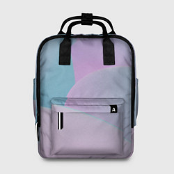 Рюкзак женский Розовые и голубые волны, цвет: 3D-принт