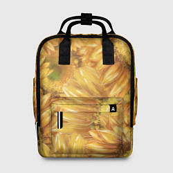 Рюкзак женский Подсолнухи, цвет: 3D-принт