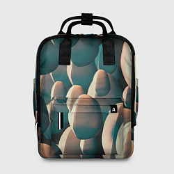 Рюкзак женский Множество абстрактных летающих камней, цвет: 3D-принт