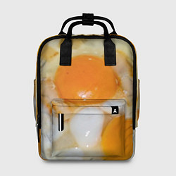Рюкзак женский Яичница с салом, цвет: 3D-принт