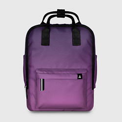 Рюкзак женский Пурпурный-лиловый градиент, цвет: 3D-принт