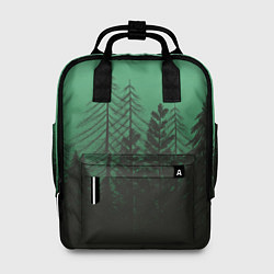 Женский рюкзак Зелёный туманный лес
