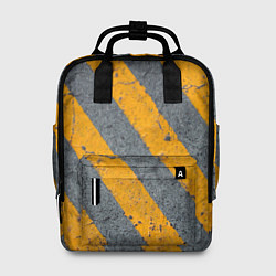 Женский рюкзак Желтые полосы на бетоне