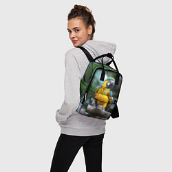 Рюкзак женский Красавец попугай, цвет: 3D-принт — фото 2