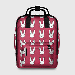 Рюкзак женский Bunny Pattern red, цвет: 3D-принт