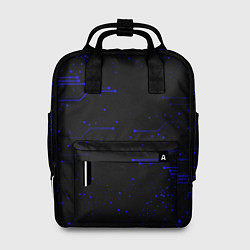 Рюкзак женский Абстрактный цифровой фон, цвет: 3D-принт