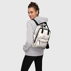 Рюкзак женский Конверты с сердечками - паттерн, цвет: 3D-принт — фото 2