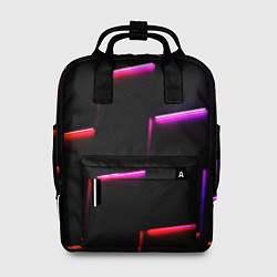 Рюкзак женский Неоновый надлом света, цвет: 3D-принт