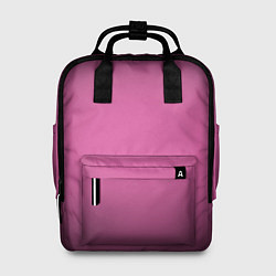 Рюкзак женский Розовый фон с черной виньеткой, цвет: 3D-принт