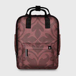 Рюкзак женский Красивые узоры на красном, цвет: 3D-принт