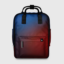 Рюкзак женский Красно синий градиент, цвет: 3D-принт