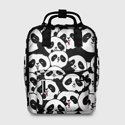 Рюкзак женский Весёлые панды, цвет: 3D-принт