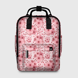 Рюкзак женский Розовые цветы узор, цвет: 3D-принт