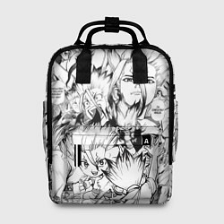 Рюкзак женский Исигами Сенку - Доктор Стоун, цвет: 3D-принт