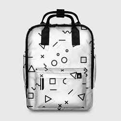 Рюкзак женский Разные геометрические фигуры, цвет: 3D-принт