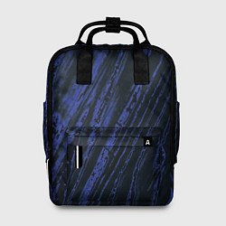 Рюкзак женский Синие полосы, цвет: 3D-принт